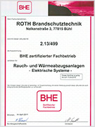 BHE - Rauch- und Wäremabzugsanlagen - Elektrische Systeme