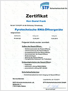 STF Pyrotechnische RWA-Öffnergeräte