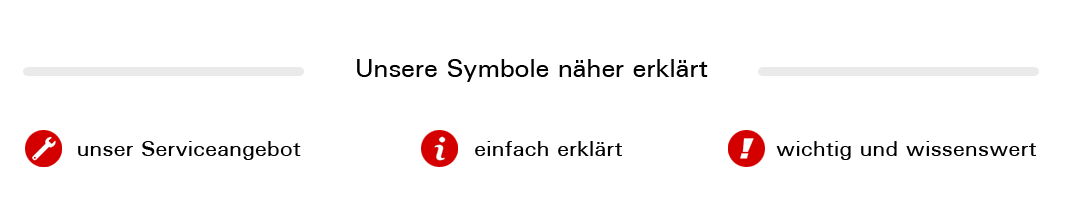 Symbole erklärt